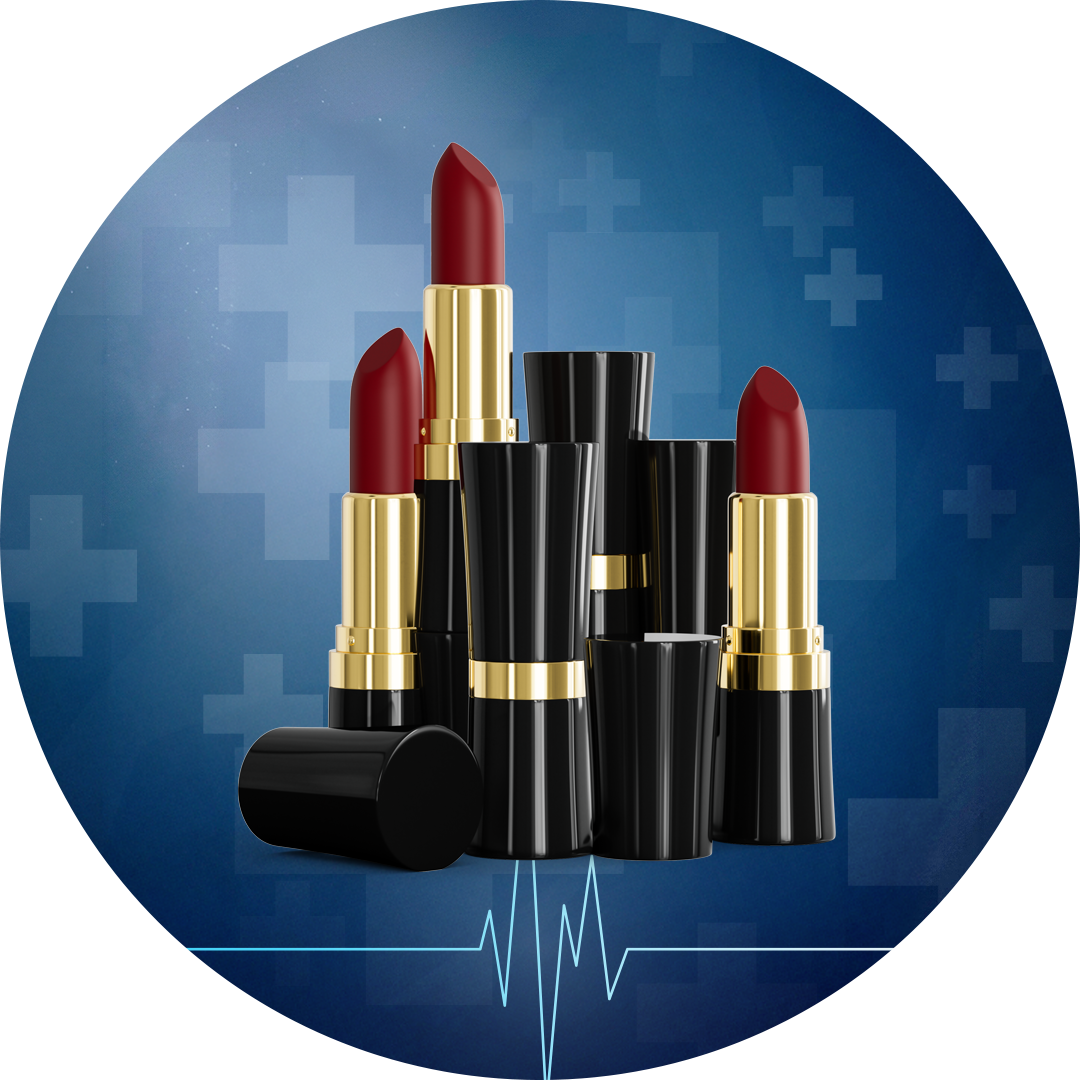 المكياج والعدسات